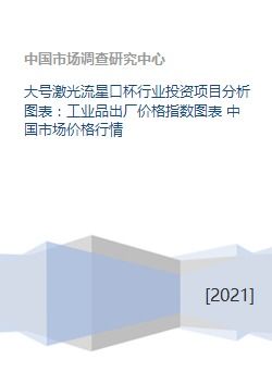 大號激光流星口杯行業投資項目分析圖表 工業品出廠價格指數圖表 中國市場價格行情